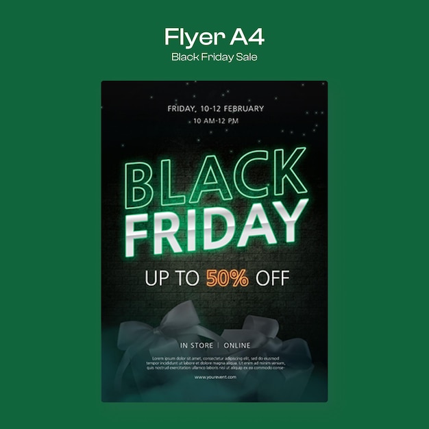 Black Friday Flyer Template