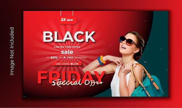 Vector black friday flyer