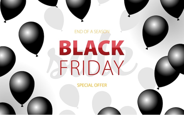 Black Friday Grote verkoop speciale aanbieding einde seizoen speciale aanbieding Vector illustratie