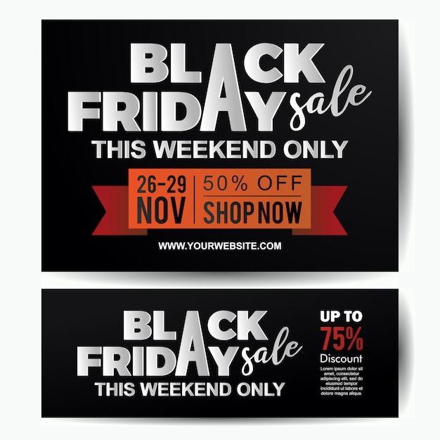 Black friday-het malplaatje van de de bannermalplaatje van de verkoopstijl