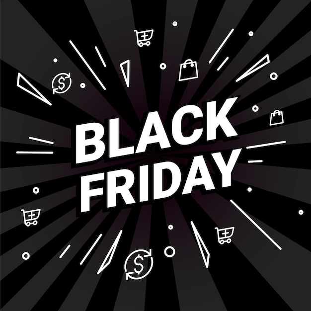 Black friday-het ontwerpmalplaatje van de verkoopinschrijving.