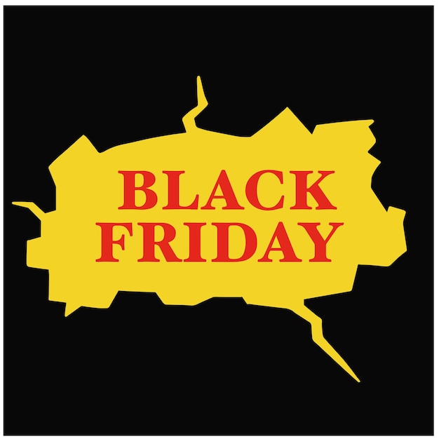 Black friday icon vector