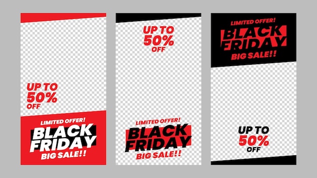 Black friday ig stories template background