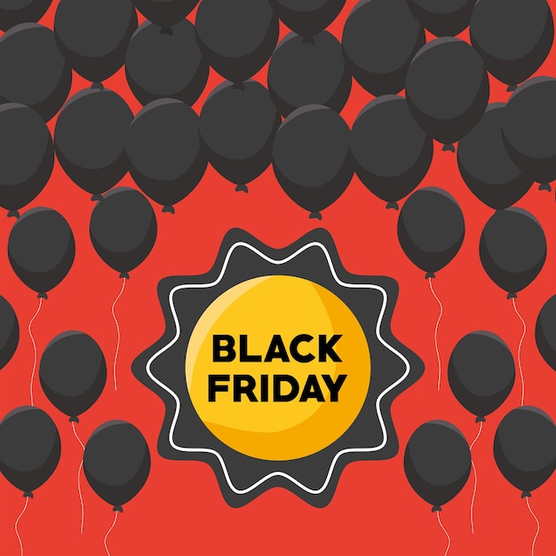 Black friday illustration