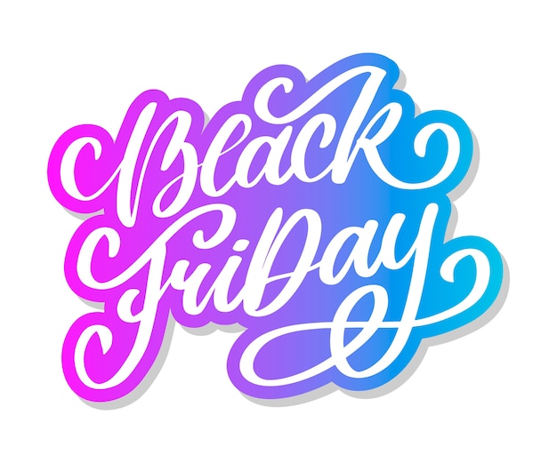 Black friday kalligrafische ontwerpen