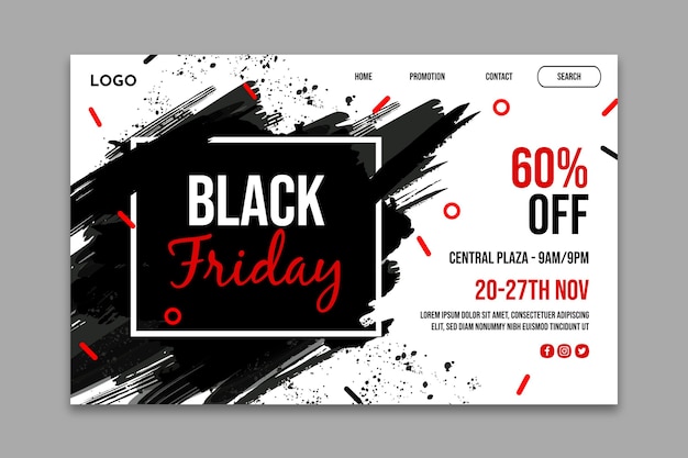 Black friday landing page