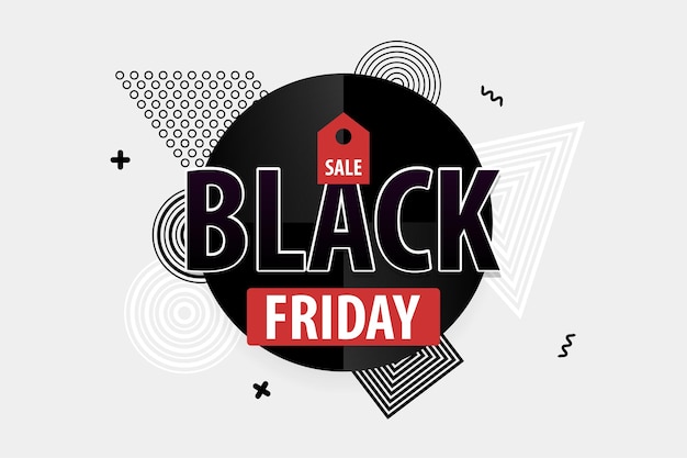 Black Friday light modern minimalistic hipste trendy background Comic text discount  tag