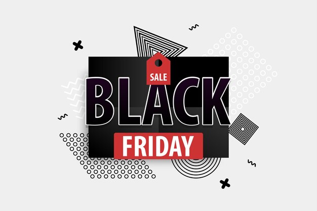 Black Friday light modern minimalistic hipste trendy background Comic text discount  tag