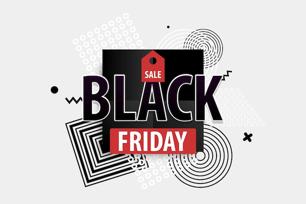 Black friday light modern minimalistic hipste trendy background comic text discount  tag