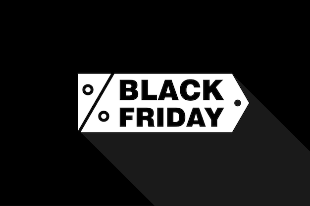 Black Friday Logo Banner Korting Verkoop Promo Sticker Label