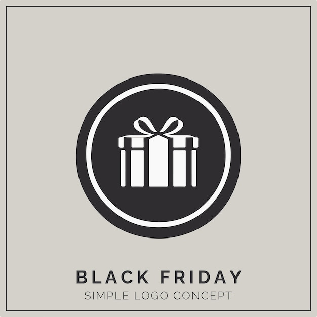 Vector black friday logo concept for branding and event