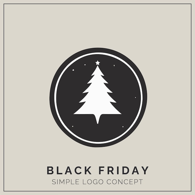 Concetto di logo del black friday per branding ed eventi