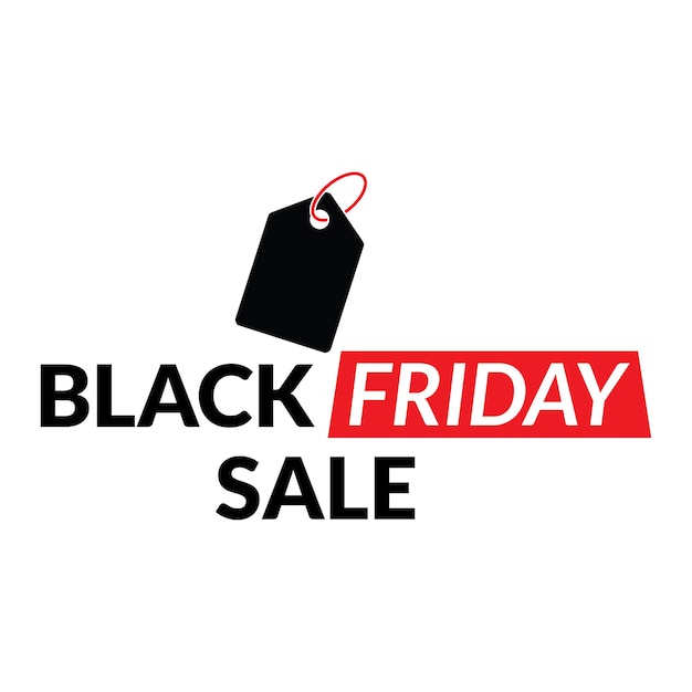 Black Friday logo voor reclame icoon korting tag niveau vector logo sjabloon