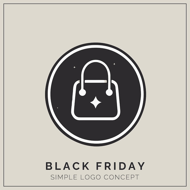 Black Friday-logoconcept voor branding en evenement