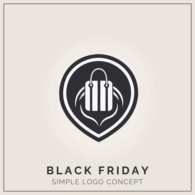 Black Friday-logoconcept voor branding en evenement