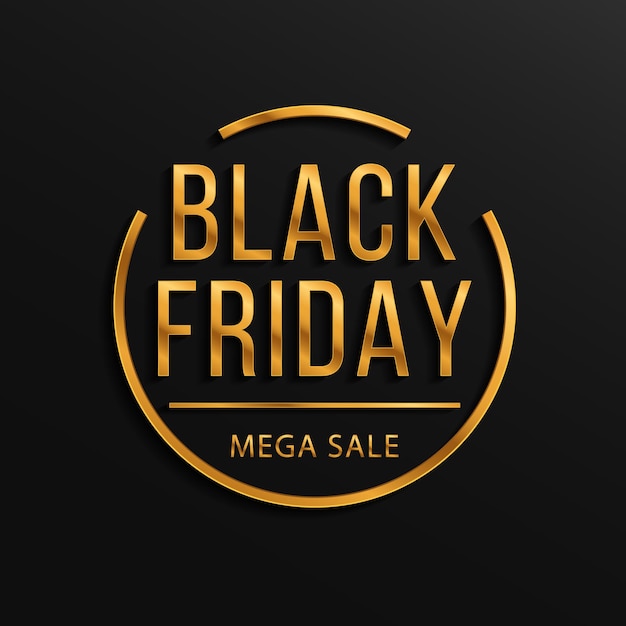 Black friday luxury sale banner.