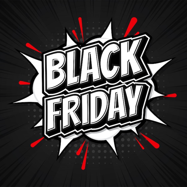 Banner di marketing del black friday