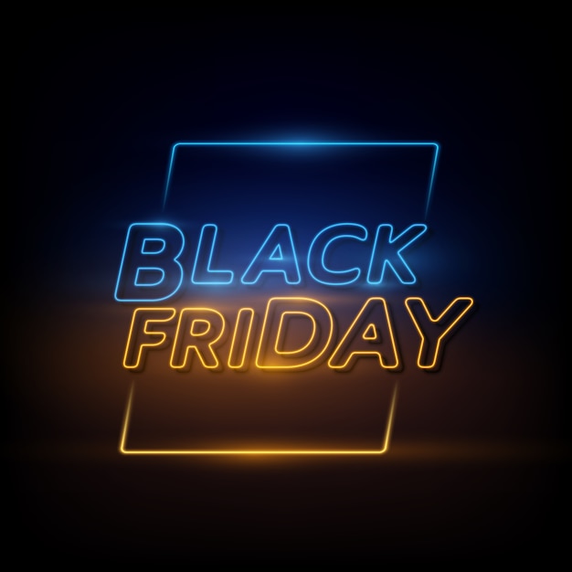 Black friday. neon.