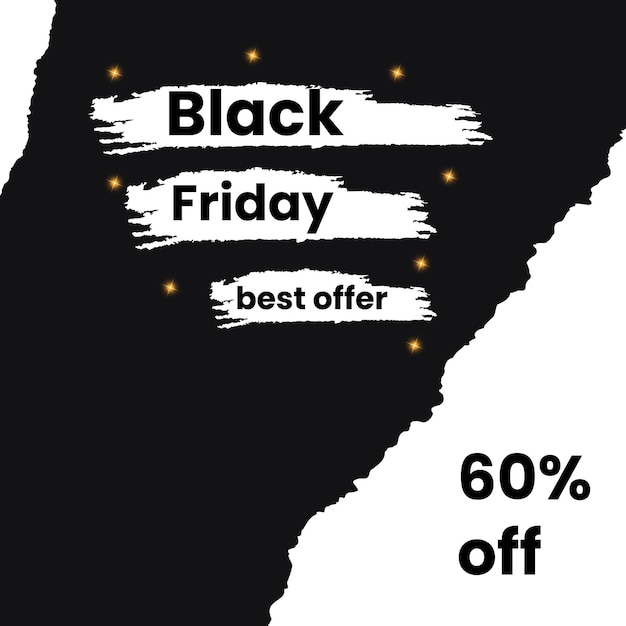 Black Friday-ontwerp voor reclame, banners.