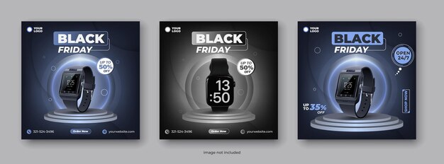 black friday-ontwerp voor sociale media post en verhalensjabloon