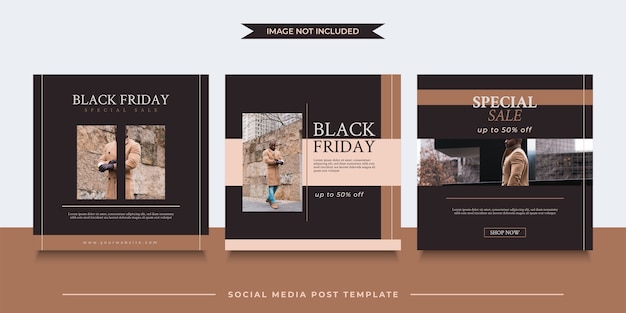 Vector black friday post template