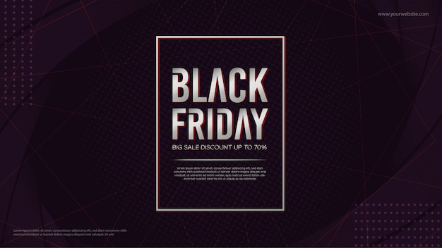 Black friday poster or banner