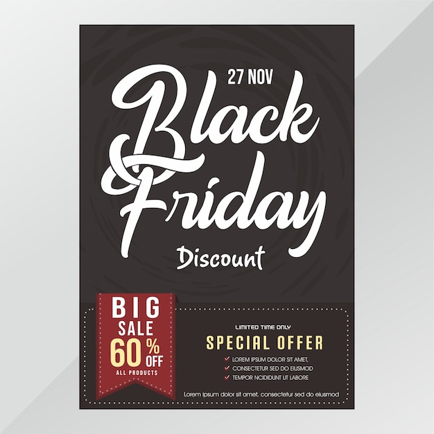 Black friday poster sale template