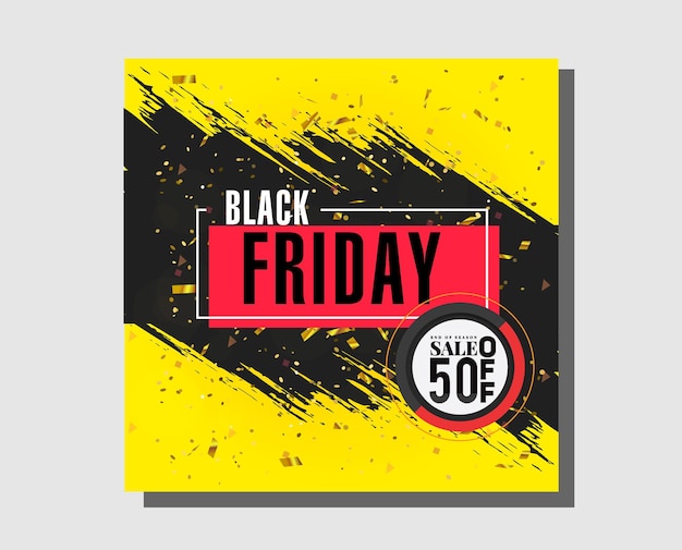 Vector black friday posters templates modern colorful grunge dynamic