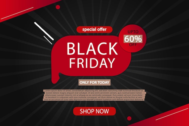 Vector black friday promo sale