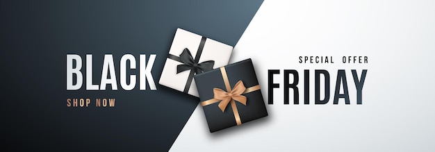 Black Friday-promotie horizontale banner