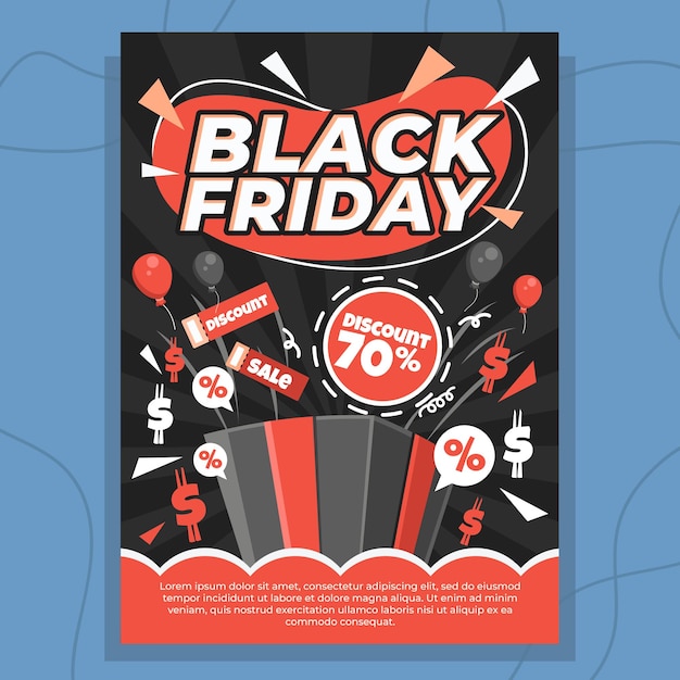 Black Friday-promotieposter