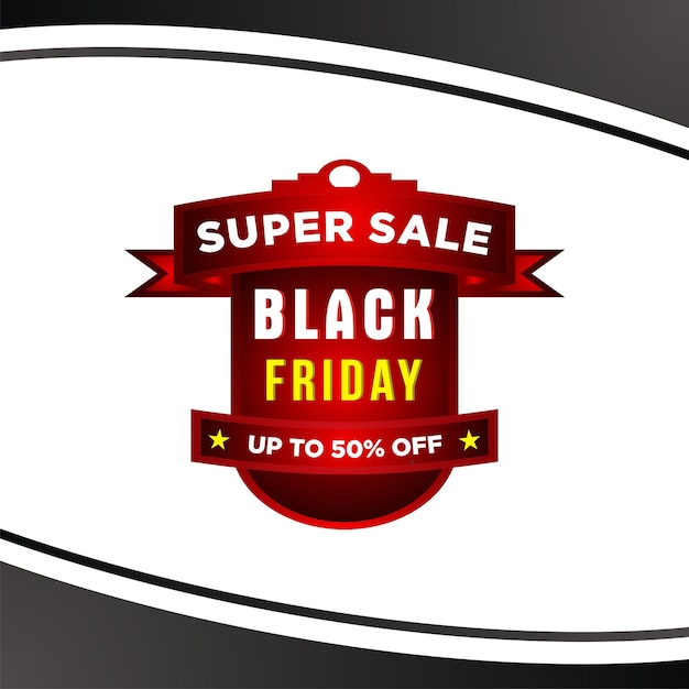 Banner di promozione del black friday