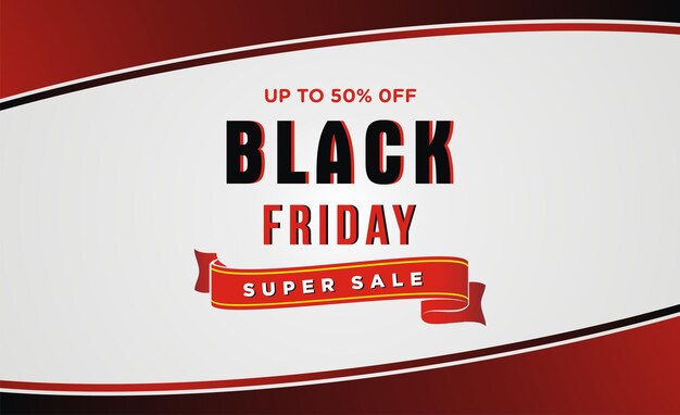 Banner di promozione del black friday