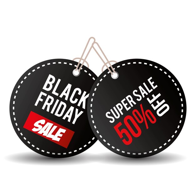 Black friday promotion label