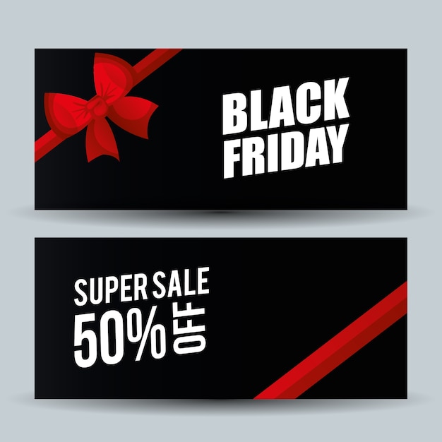 Рекламная этикетка Black friday