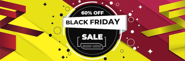 Vector black friday promotion sale banner