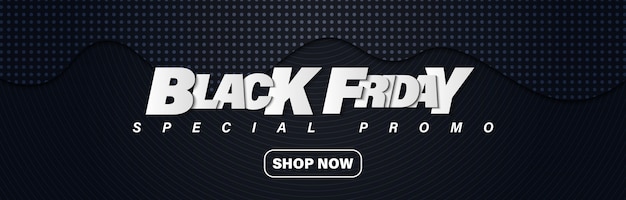 Bandiera di vendite di promozione del black friday