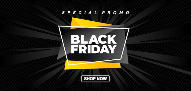 Black friday promotion sales banner