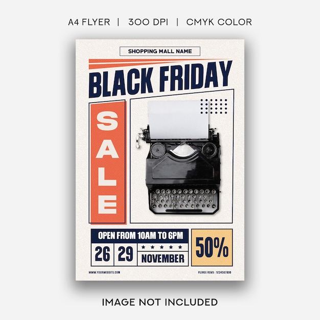 Black Friday Retro Flyer Template