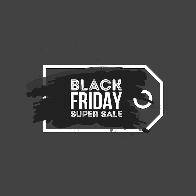 Black Friday Sale Abstract background. Grunge watercolor brush label price tag. Vector Illustration for your business artwork.