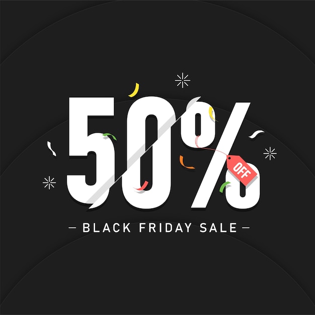 Vector black friday sale advertising banner