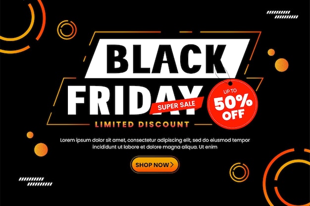 Black Friday sale Background design template