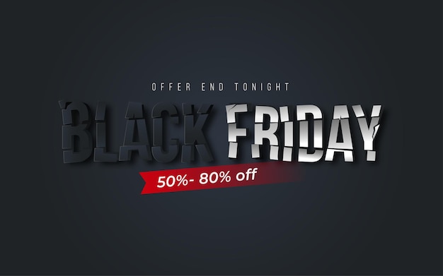 Black Friday Sale Background Design Template