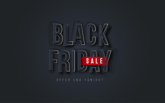 Black Friday Sale Background Design Template