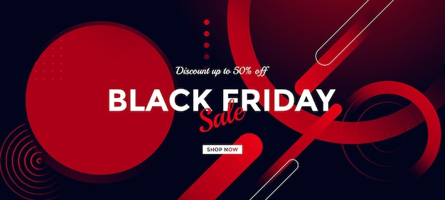 Black friday sale background. modern black red design. universal vector background for ads promotion