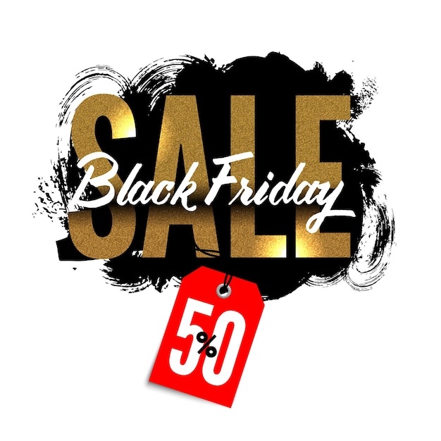 Black Friday sale background Vector illustration