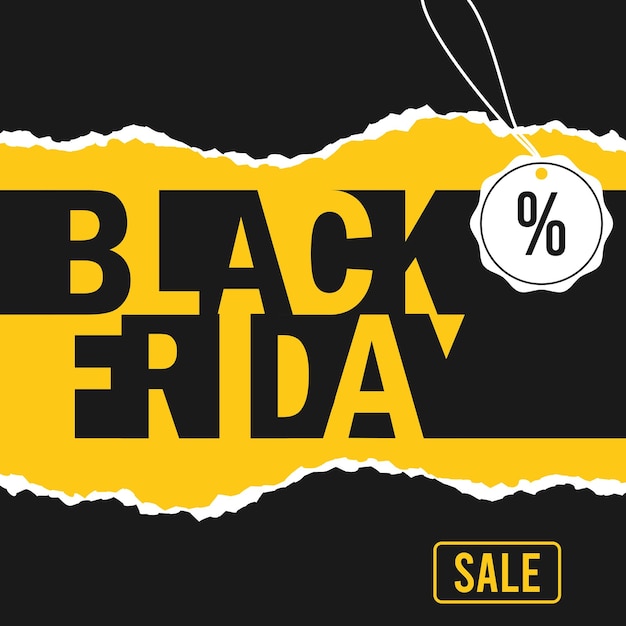 Vector black friday sale background vector illustration