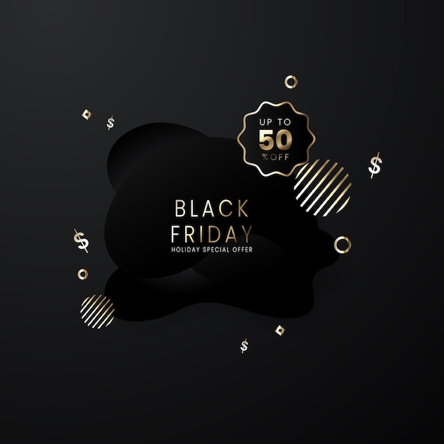 Vector black friday sale background