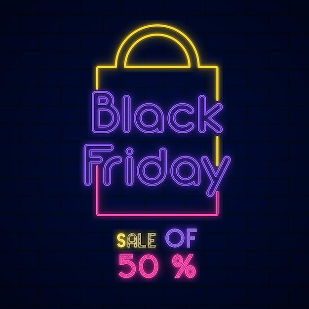 Sfondo di vendita del black friday