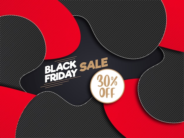 Vector black friday sale banner abstract design